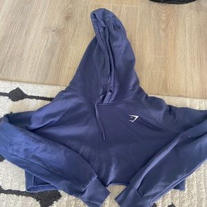 gymshark cropped light weight hoodie
